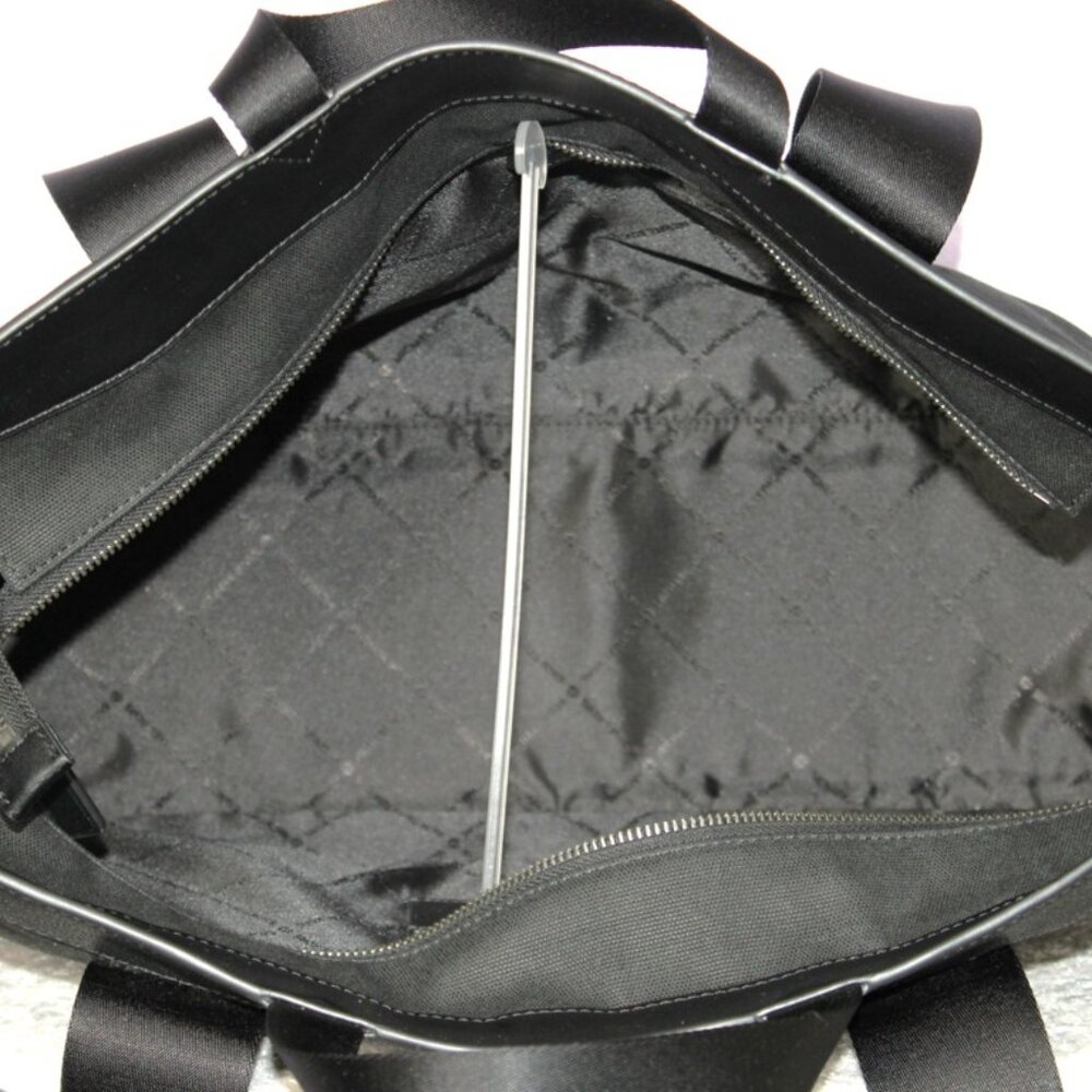 Michael Kors Black Canvas and Leather Laptop Tote - Picture 5 of 8